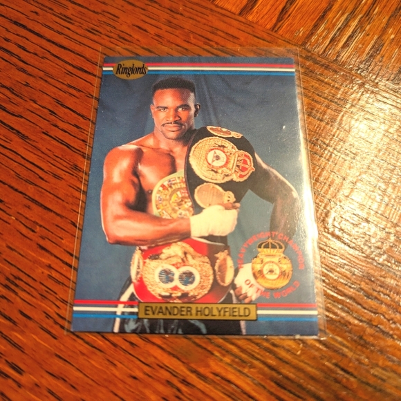 Evander Holyfield 🥊 Boxing Trading Card RingLords #1 🔥 The Real Deal - Picture 3 of 4
